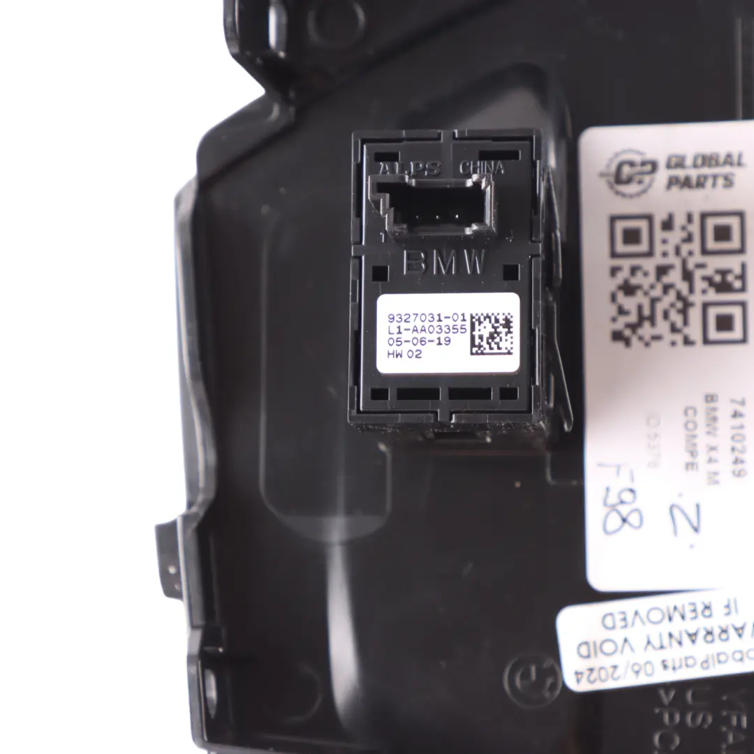  Garniture Porte BMW X4M F98 G02 Interrupteur Lève-Vitre Arrière Gauche - SKU 7410249 - Numéro de pièce 7471103