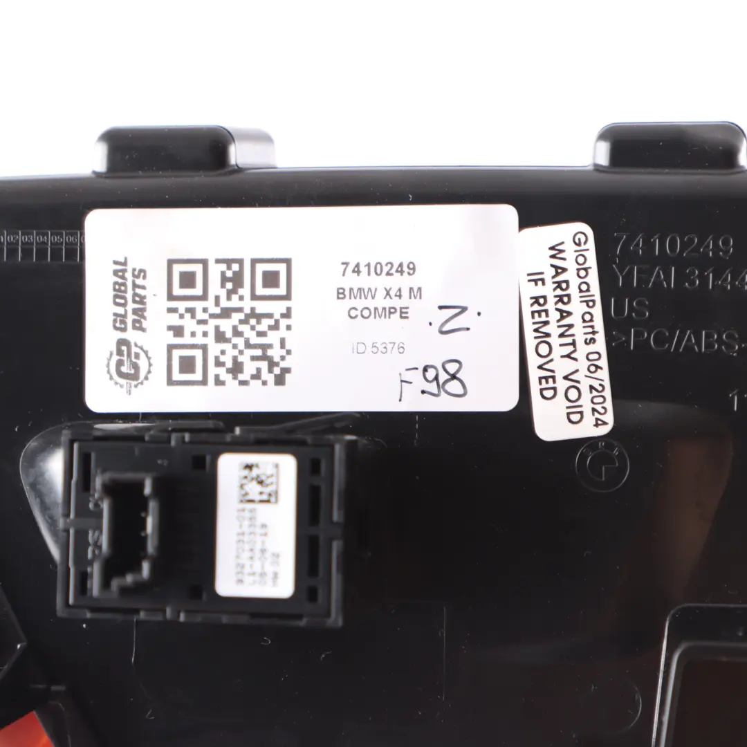  Garniture Porte BMW X4M F98 G02 Interrupteur Lève-Vitre Arrière Gauche - SKU 7410249 - Numéro de pièce 7471103