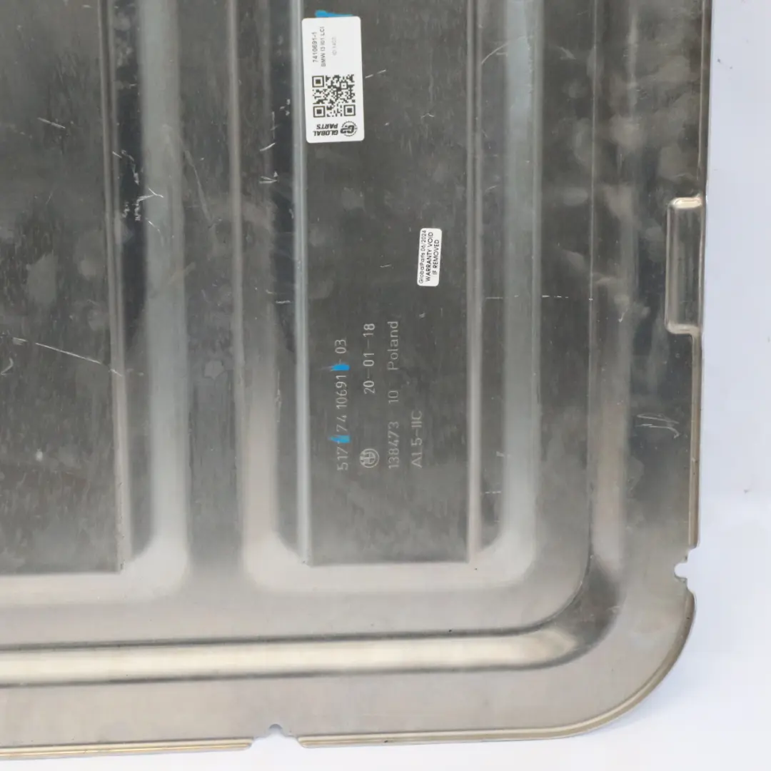 Tapa del maletero servicio Revestimiento para BMW i3 I01 con número de pieza 7410691 BMW i3 I01 Tapa del maletero servicio Revestimiento - SKU 7410691-1 - Número de pieza 7410691