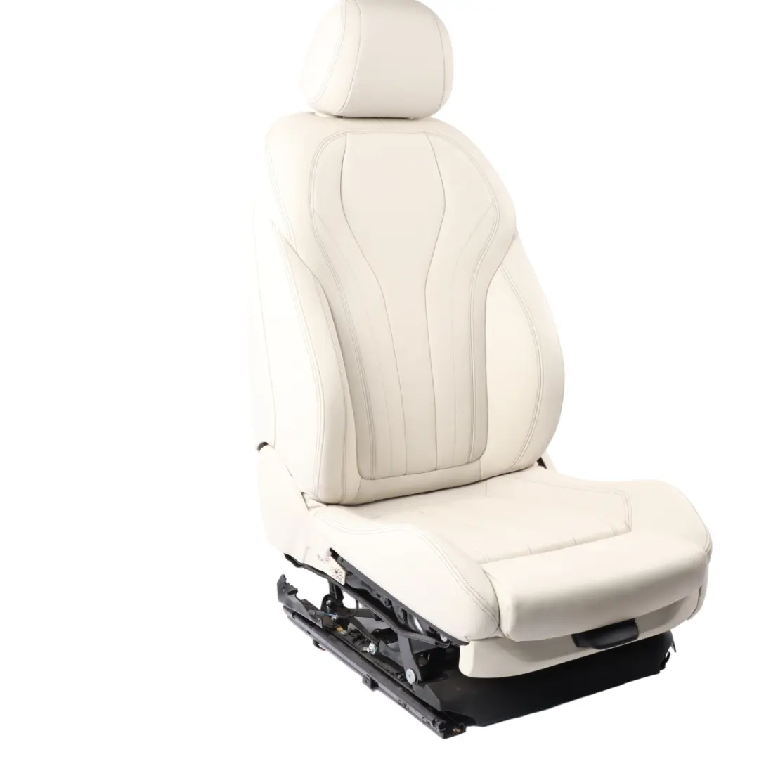 BMW F15 F16 Front Left N/S M Sport Seat Heated Leather Elfenbeinweiss Memory - SKU rhd-7411449-1 - Part number 7411449