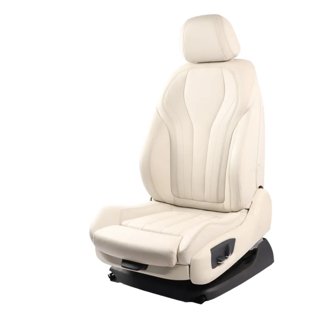 Front Left N/S M Sport Seat Heated Leather Elfenbeinweiss Memory to BMW F15 F16 with Part number 7411449 BMW F15 F16 Front Left N/S M Sport Seat Heated Leather Elfenbeinweiss Memory - SKU rhd-7411449-1 - Part number 7411449