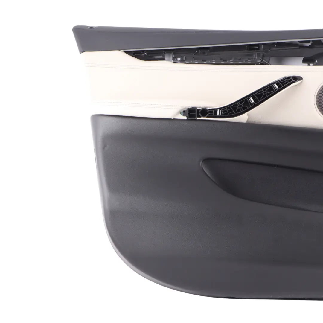 Door Card Panel Trim Front Left N/S Leather Elfenbein Weiss to BMW X6 F16 with Part number 7415545 BMW X6 F16 Door Card Panel Trim Front Left N/S Leather Elfenbein Weiss - SKU rhd-7415545 - Part number 7415545