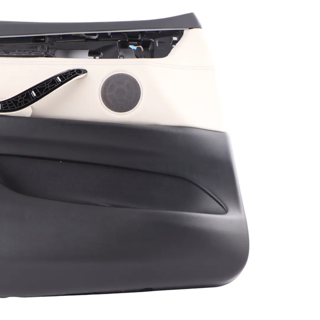 Door Card Panel Trim Front Left N/S Leather Elfenbein Weiss to BMW X6 F16 with Part number 7415545 BMW X6 F16 Door Card Panel Trim Front Left N/S Leather Elfenbein Weiss - SKU rhd-7415545 - Part number 7415545