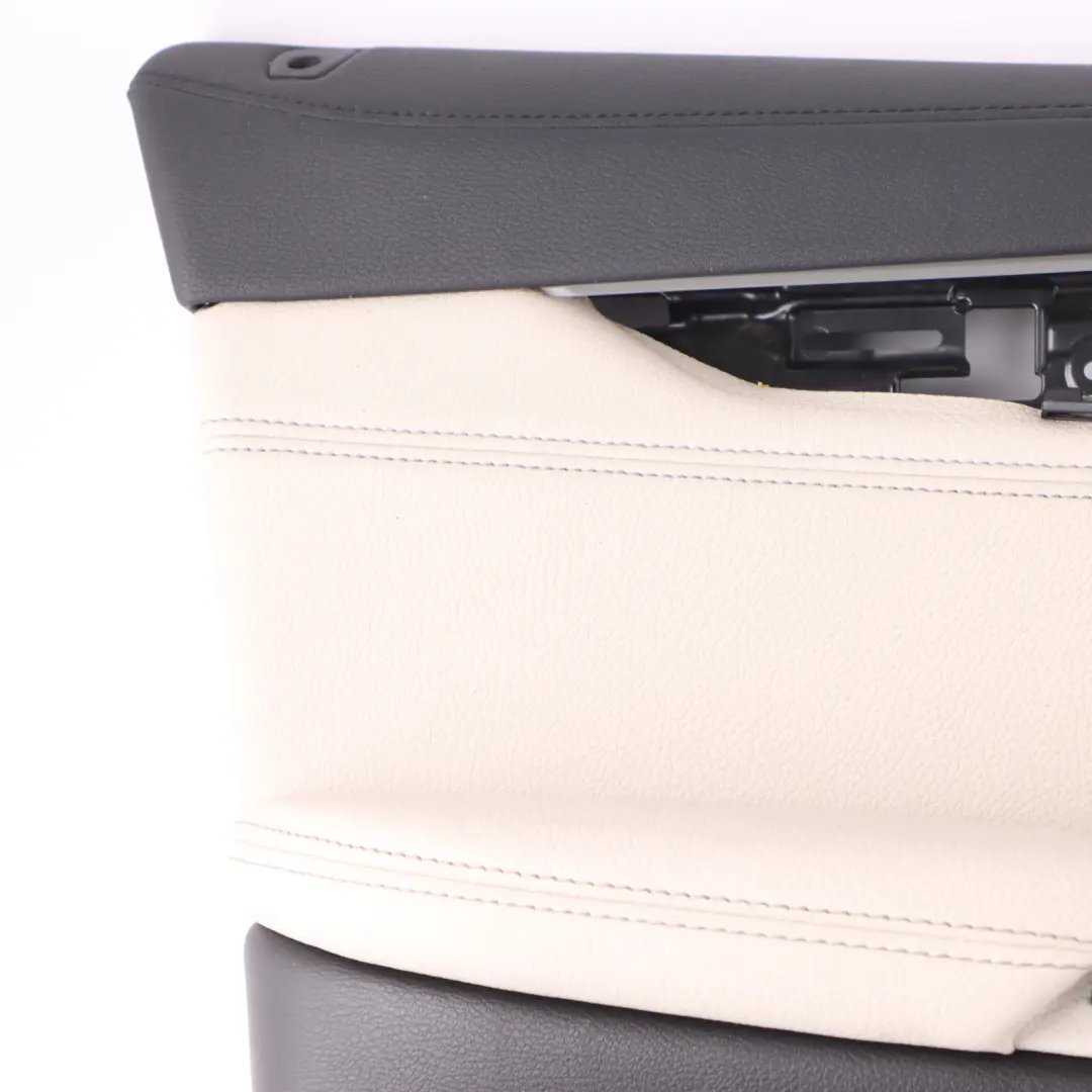 Door Card Panel Trim Front Left N/S Leather Elfenbein Weiss to BMW X6 F16 with Part number 7415545 BMW X6 F16 Door Card Panel Trim Front Left N/S Leather Elfenbein Weiss - SKU rhd-7415545 - Part number 7415545