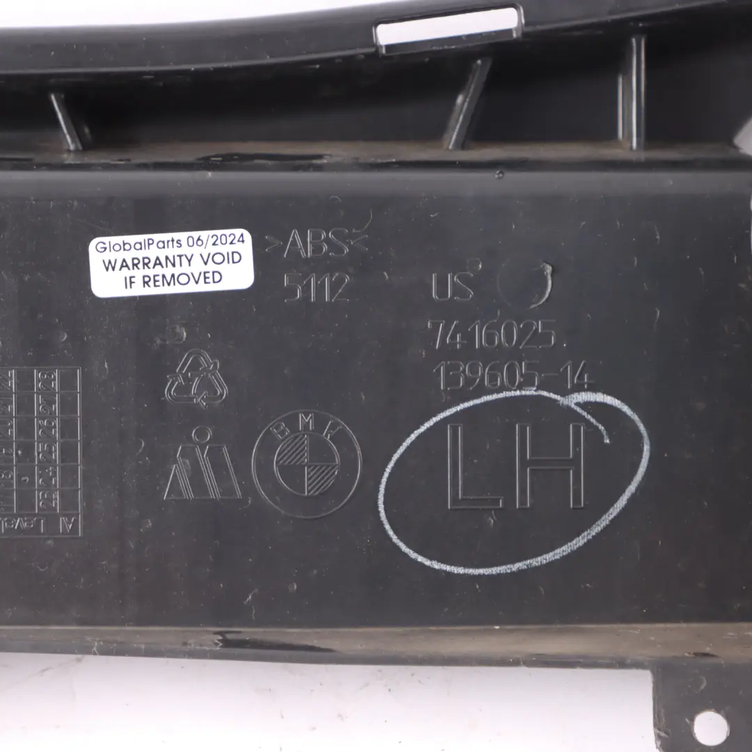 BMW X4 F98 Bumper Mount Bracket Holder Rear Left N/S - SKU 7416025 - Part number 7416025