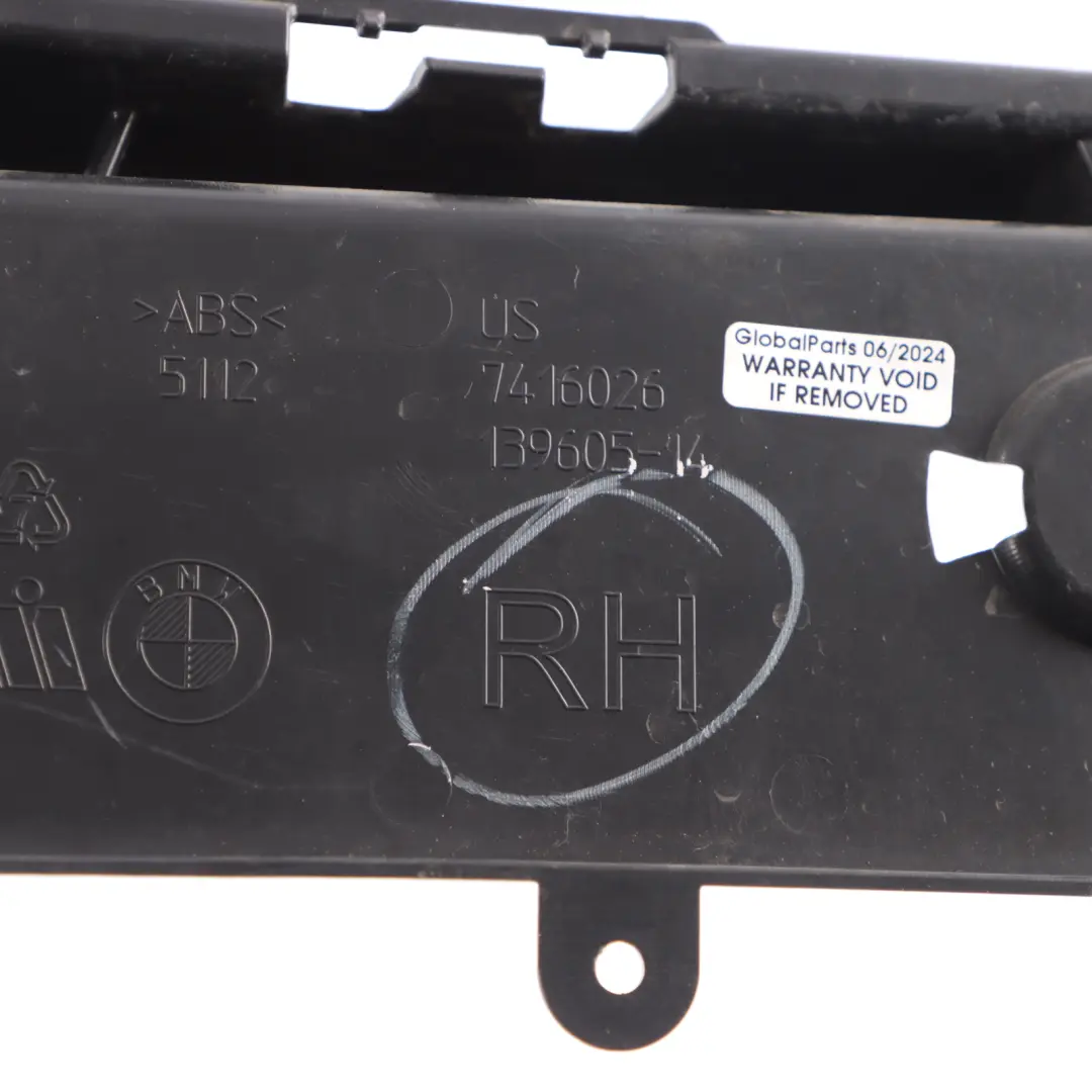 Bumper Mount Bracket Holder Rear Right O/S to BMW X4 F98 with Part number 7416026 BMW X4 F98 Bumper Mount Bracket Holder Rear Right O/S - SKU 7416026 - Part number 7416026