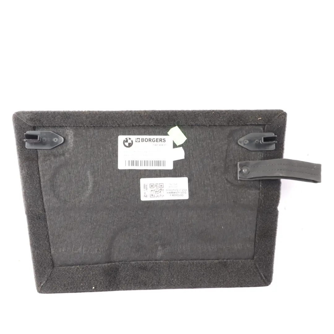 Storage Compartment Cover Right O/S Boot Floor Antrazite to BMW G30 with Part number 7421434 BMW G30 Storage Compartment Cover Right O/S Boot Floor Antrazite - SKU 7421434 - Part number 7421434