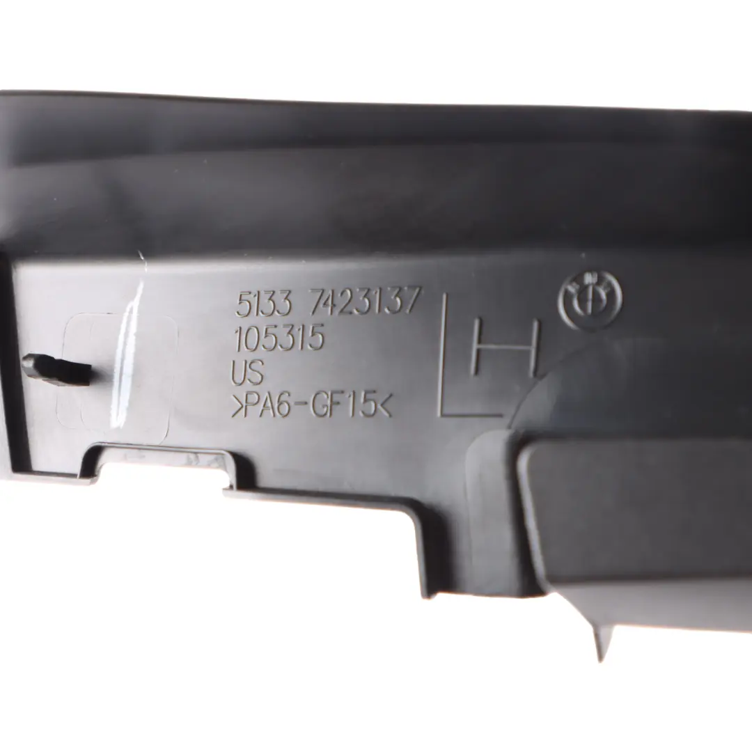 BMW X4M F98 X4 G02 Fensterrahmen Hintertür links Abdeckung Trim Schwarz - SKU 7423137 - Teilenummer 7423137