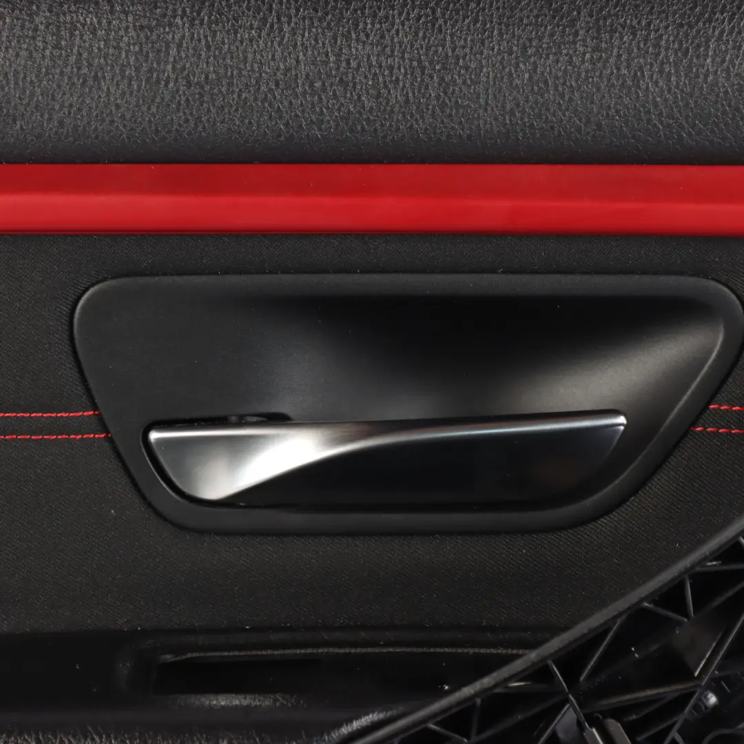 Door Card Lining Panel Cloth Anthracite Red Front Left N/S to BMW F30 F31 LCI with Part number 7424263 BMW F30 F31 LCI Door Card Lining Panel Cloth Anthracite Red Front Left N/S - SKU 7424263-1 - Part number 7424263