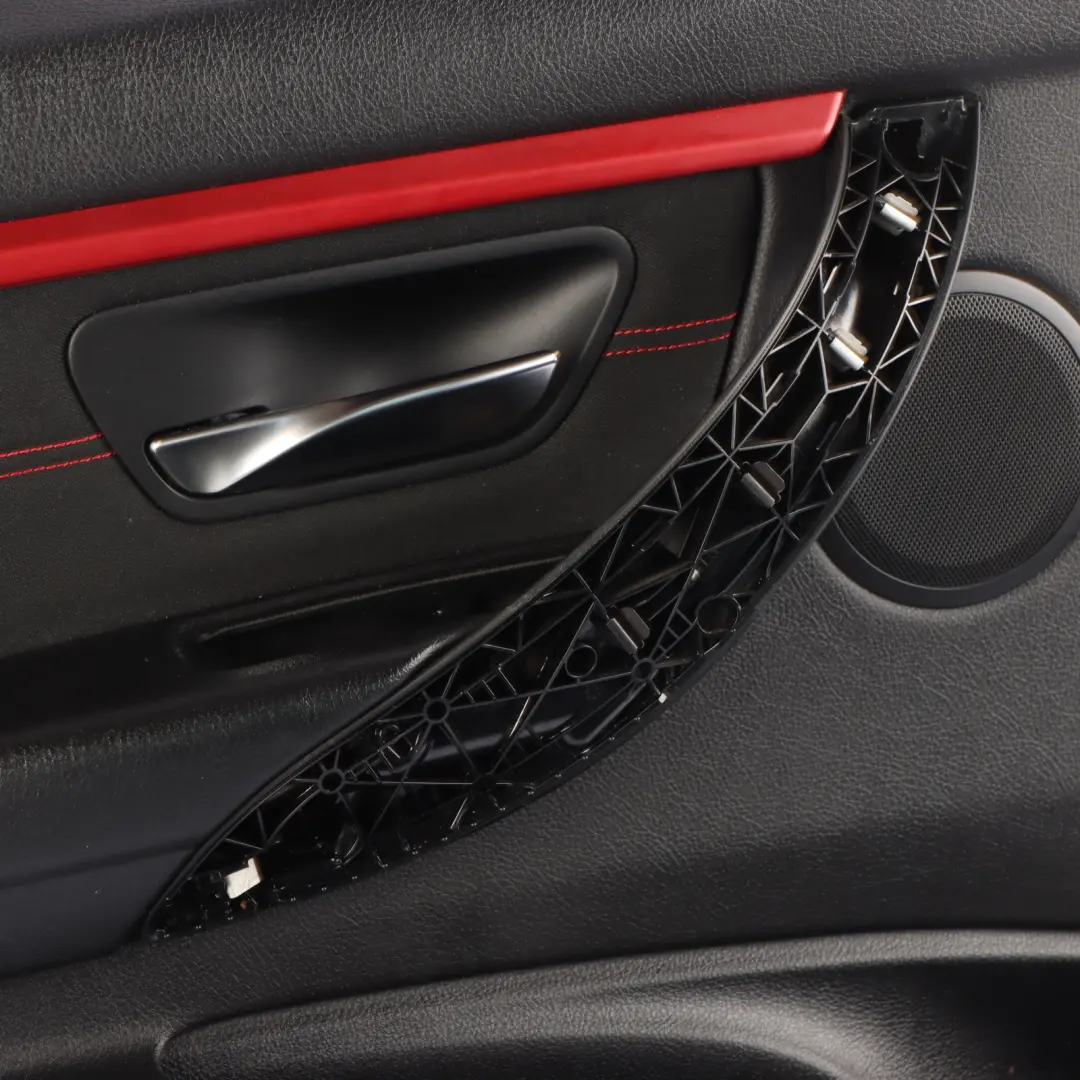 Door Card Lining Panel Cloth Anthracite Red Front Left N/S to BMW F30 F31 LCI with Part number 7424263 BMW F30 F31 LCI Door Card Lining Panel Cloth Anthracite Red Front Left N/S - SKU 7424263-1 - Part number 7424263