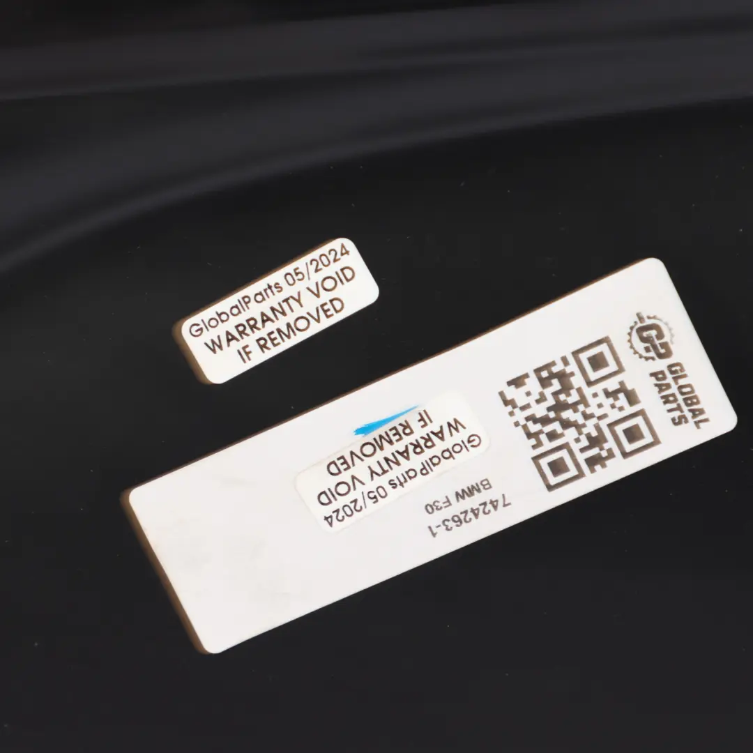 BMW F30 F31 LCI Door Card Lining Panel Cloth Anthracite Red Front Left N/S - SKU 7424263-1 - Part number 7424263