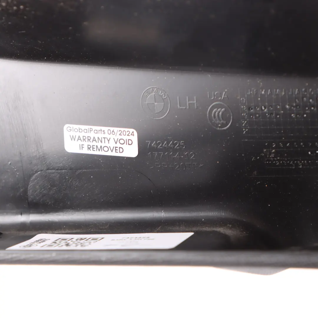 Boot Rear Left N/S Upper Inner Trim Panel Black to BMW X4 M F98 Tailgate with Part number 7424425 BMW X4 M F98 Tailgate Boot Rear Left N/S Upper Inner Trim Panel Black - SKU 7424425 - Part number 7424425