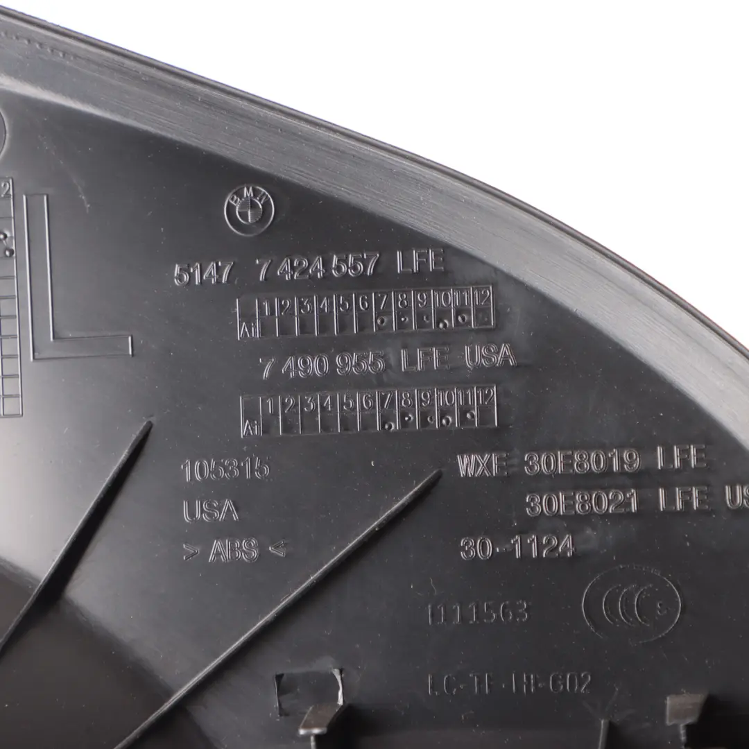 Trunk Trim BMW X4 G02 Rear Left N/S Interior Panel Cover Black D-Pillar to with Part number 7424557 Trunk Trim BMW X4 G02 Rear Left N/S Interior Panel Cover Black D-Pillar - SKU 7424557 - Part number 7424557