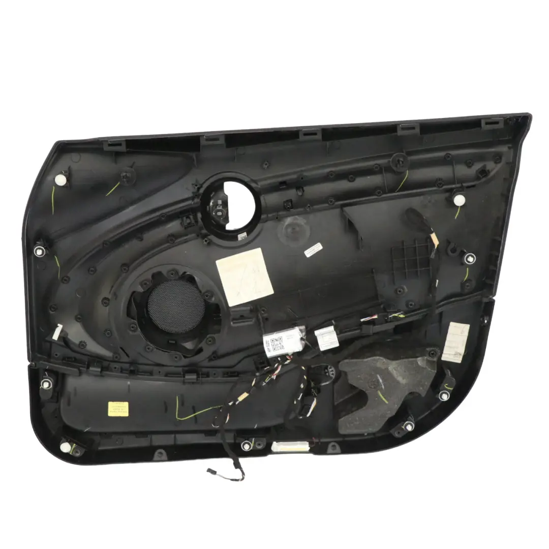 Mini Cooper F55 Front Left N/S Door Card Trim Panel Carbon Black Off White - SKU 7429341-1 - Part number 7429341