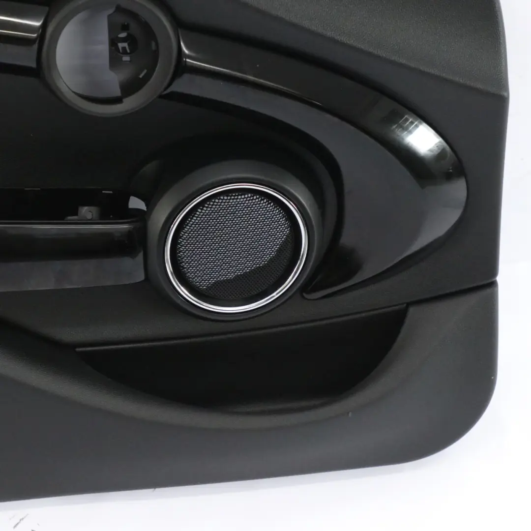 Frente Izquierda Tarjeta puerta panel recorte carbono Negro para Mini Cooper F55 con número de pieza 7429341 Mini Cooper F55 Frente Izquierda Tarjeta puerta panel recorte carbono Negro - SKU 7429341-1 - Número de pieza 7429341