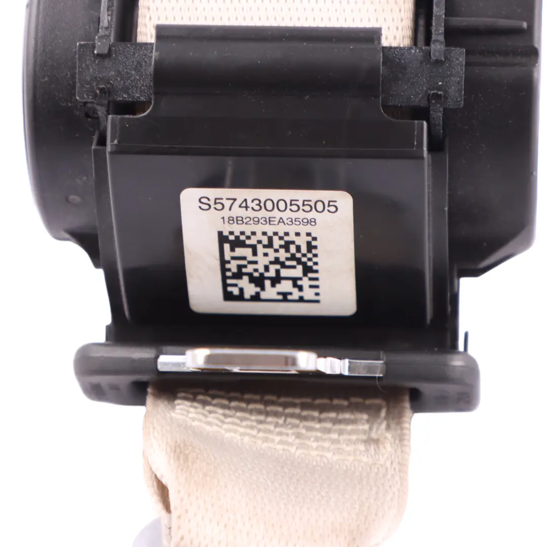Seat Belt BMW G30 Rear Centre Middle Upper Seatbelt White Elfenbeinweiss 7430050 - SKU 7430055 - Part number 7430055