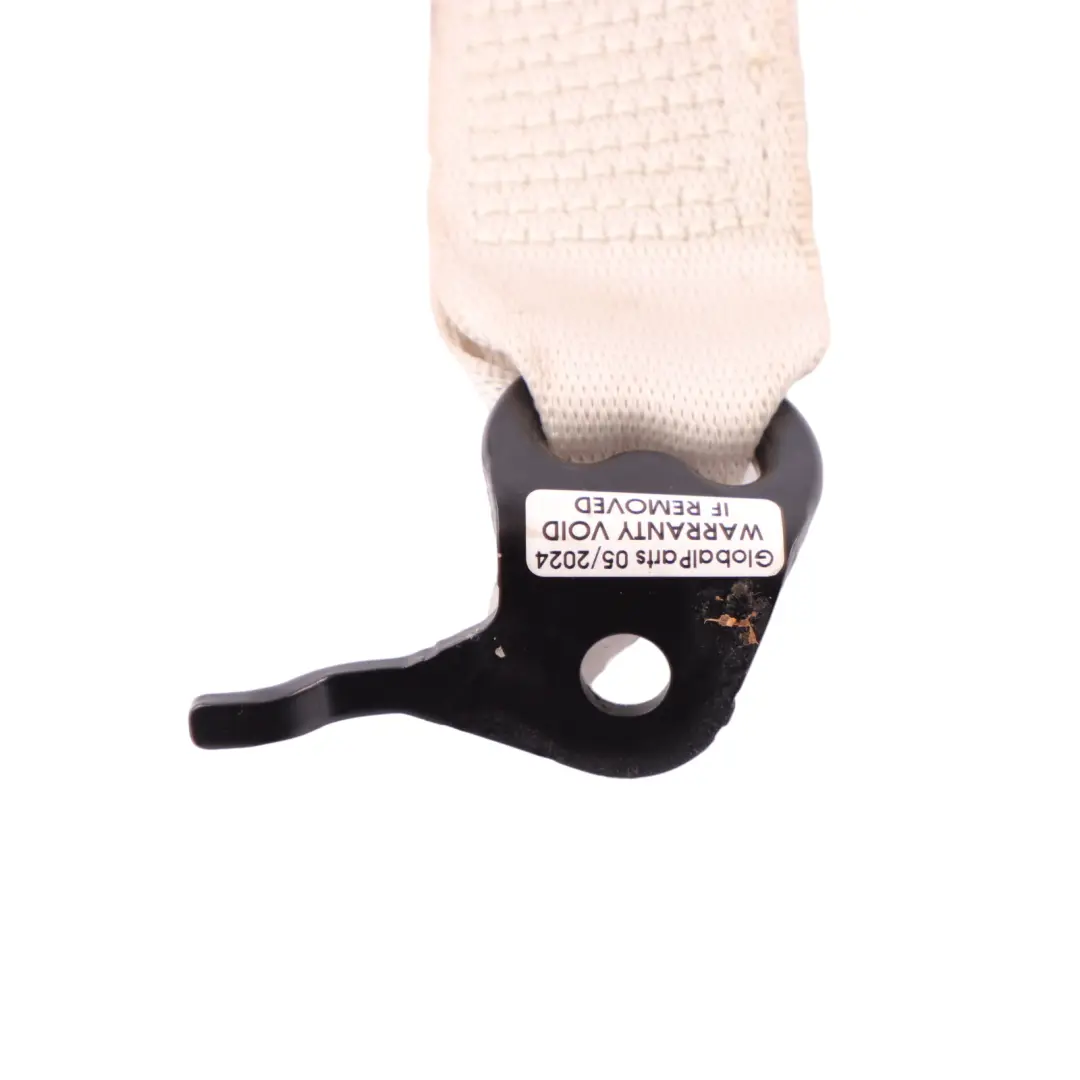 BMW G30 Seat Belt Lower Buckle Rear Centre Middle White Elfenbeinweiss - SKU 7430066 - Part number 7430066