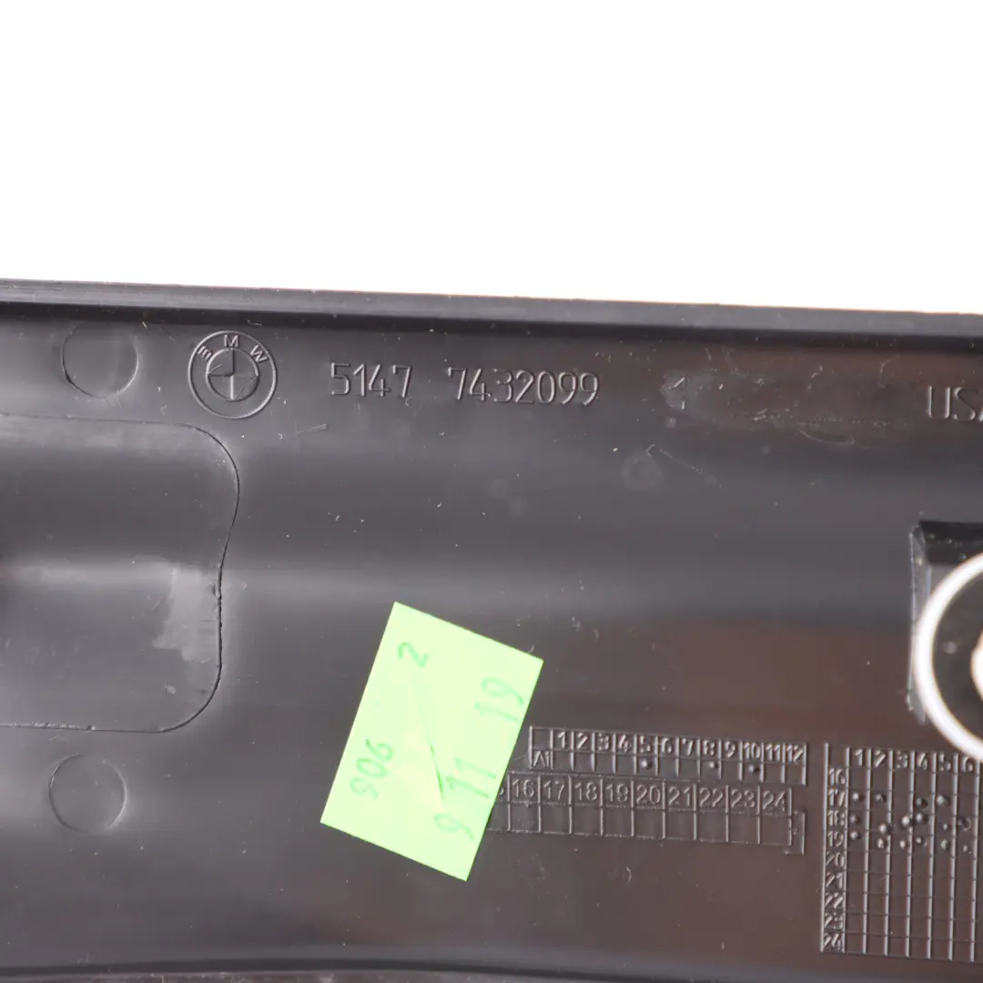 BMW X4 G02 Entrada Tapa Embellecedor Panel Alféizar Trasero Izquierdo - SKU 7432099 - Número de pieza 7432099