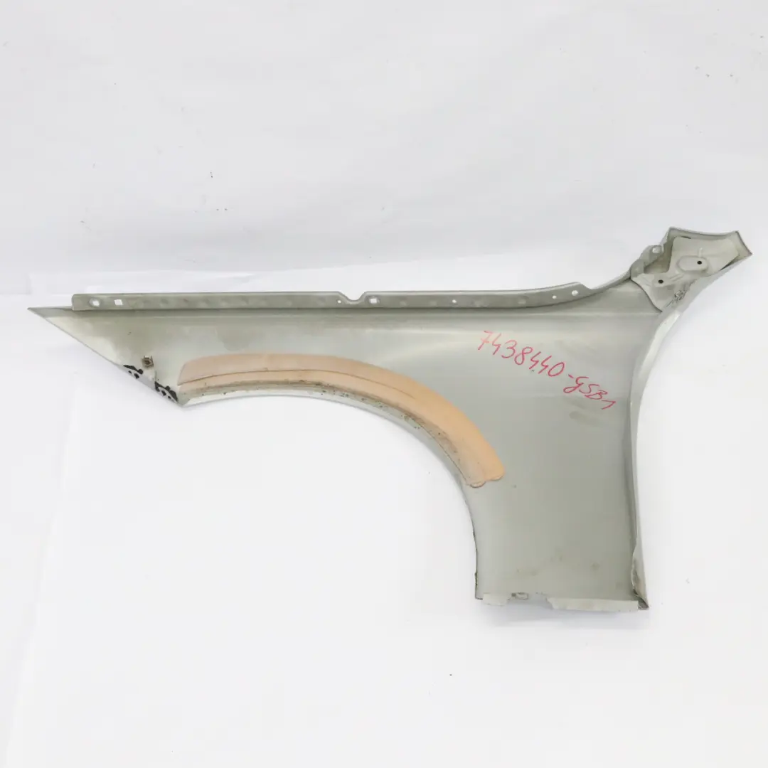 BMW F30 Side Wing Panel Fender F31 Front Right O/S Glacier Silver Metallic - A83 - SKU 7438440-GSB1 - Part number 7438440