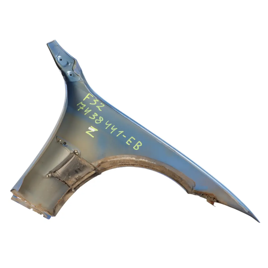 BMW F32 F33 Side Panel Wing Fender Front Left N/S Estoril Blue Metallic - B45 - SKU 7438441-EB1 - Part number 7438441