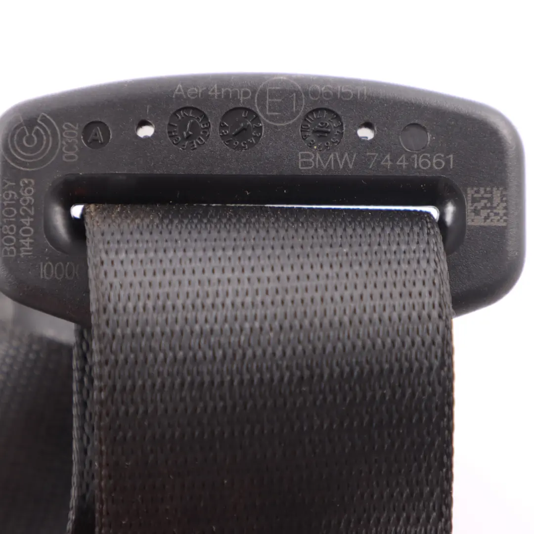 Belt Left N/S Black to BMW X2 F39 Rear Seat with Part number 7441661 BMW X2 F39 Rear Seat Belt Left N/S Black - SKU 7441661 - Part number 7441661