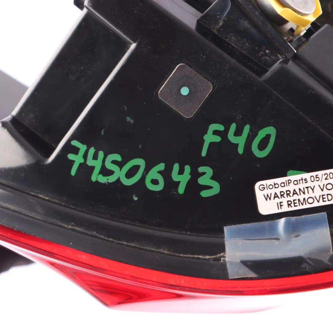 Luz De Panel Lateral Trasero Luz Trasera Exterior Izquierda para BMW F40 con número de pieza 7450643 BMW F40 Luz De Panel Lateral Trasero Luz Trasera Exterior Izquierda - SKU 7450643 - Número de pieza 7450643