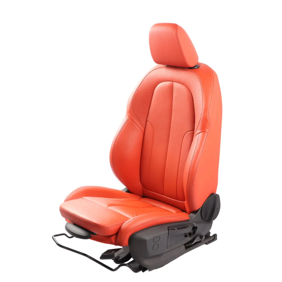 Front Seat BMW F39 Left N/S Sport Heated Leather Dakota Perforated Magma Red to with Part number 7454361 Front Seat BMW F39 Left N/S Sport Heated Leather Dakota Perforated Magma Red - SKU 7454361-1 - Part number 7454361