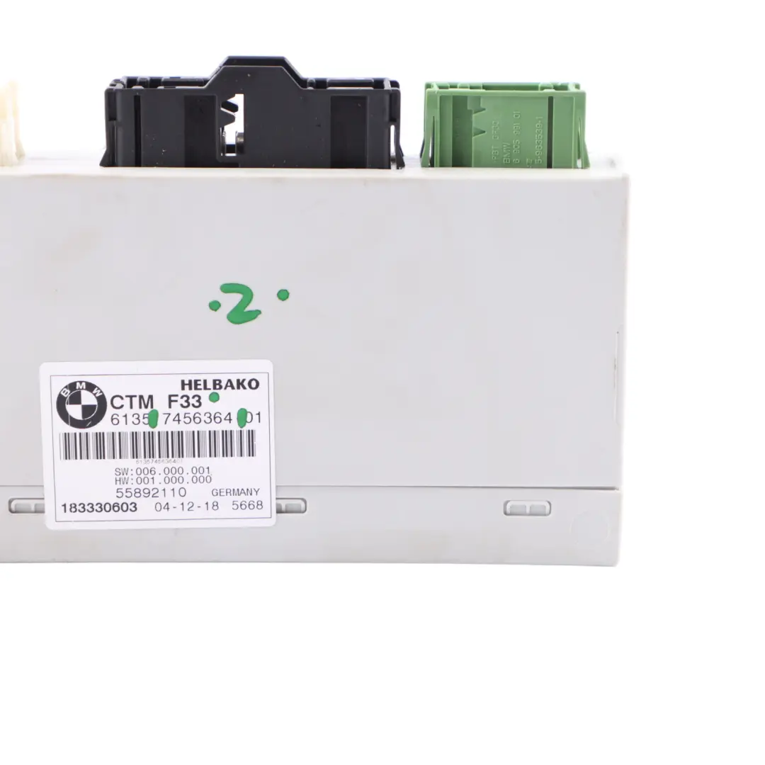 Folding Top Roof ECU Module Control Unit CTM to BMW F33 F83 M4 Convertible with Part number 7456364 BMW F33 F83 M4 Convertible Folding Top Roof ECU Module Control Unit CTM - SKU 7456364 - Part number 7456364