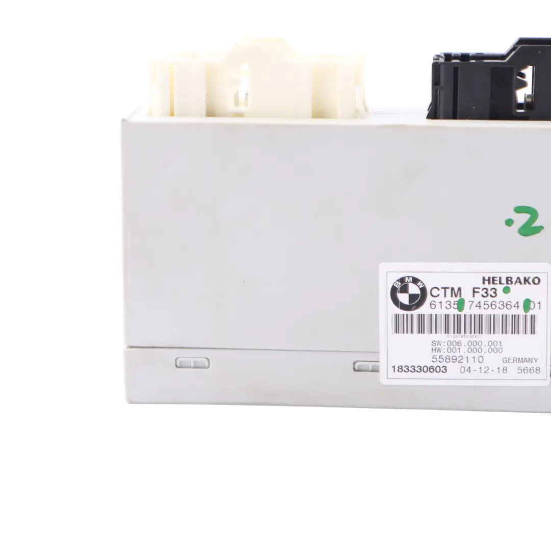 BMW F33 F83 M4 Convertible Folding Top Roof ECU Module Control Unit CTM - SKU 7456364 - Part number 7456364