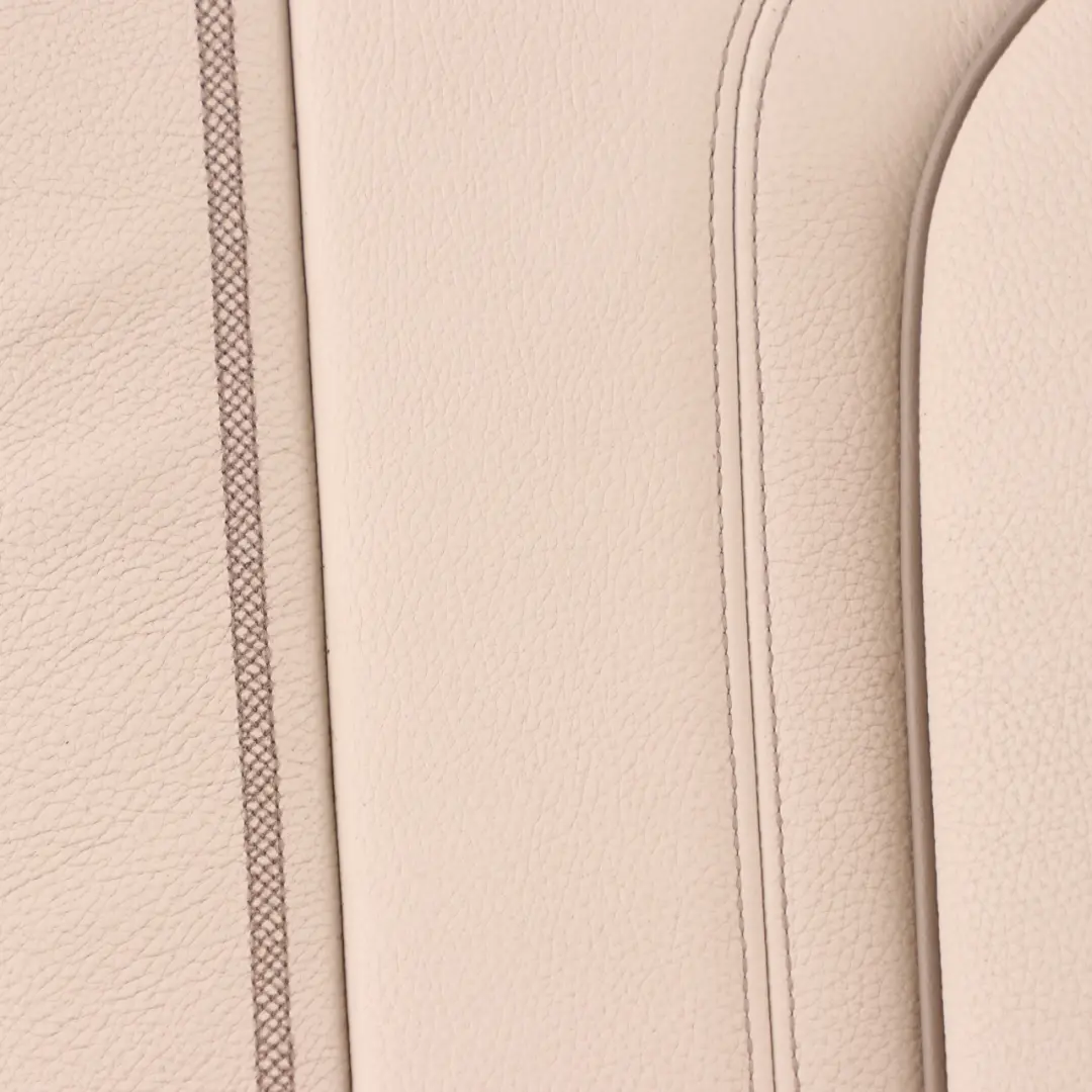 Backrest Rear Right O/S Back Cover Leather Dakota Ivory White to BMW G30 Seat with Part number 7457768 BMW G30 Seat Backrest Rear Right O/S Back Cover Leather Dakota Ivory White - SKU 7457768 - Part number 7457768