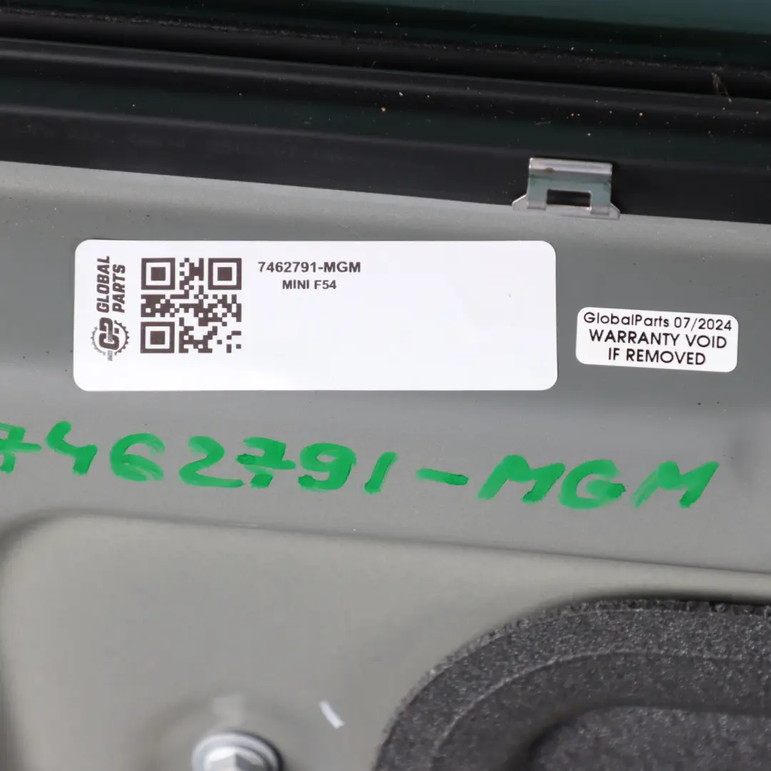 Front Door Mini F54 Clubman Left N/S Moonwalk Grey Metallic - B71 to with Part number 7462791 Front Door Mini F54 Clubman Left N/S Moonwalk Grey Metallic - B71 - SKU 7462791-MGM - Part number 7462791