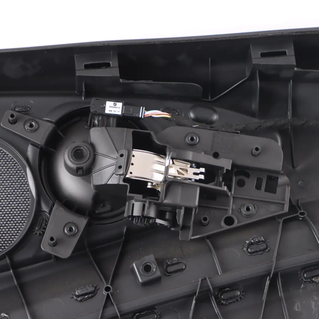 Door Card Trim Front Left N/S Lining Cloth Leather Carbon Black to Mini F54 LCI with Part number 7462997 Mini F54 LCI Door Card Trim Front Left N/S Lining Cloth Leather Carbon Black - SKU 7462997 - Part number 7462997