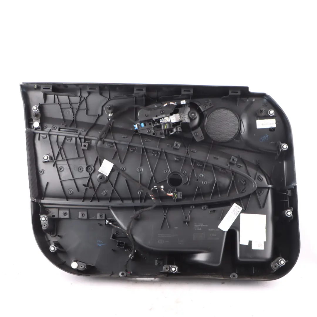 Mini F54 LCI Door Card Trim Front Right O/S Lining Cloth Leather Carbon Black - SKU 7462998 - Part number 7462998