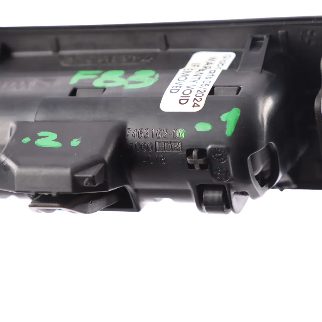 Switch BMW F22 F30 F31 Boot Trunk Lid Handle Push Button to Tailgate with Part number 7463162 Tailgate Switch BMW F22 F30 F31 Boot Trunk Lid Handle Push Button - SKU 7463162-1 - Part number 7463162