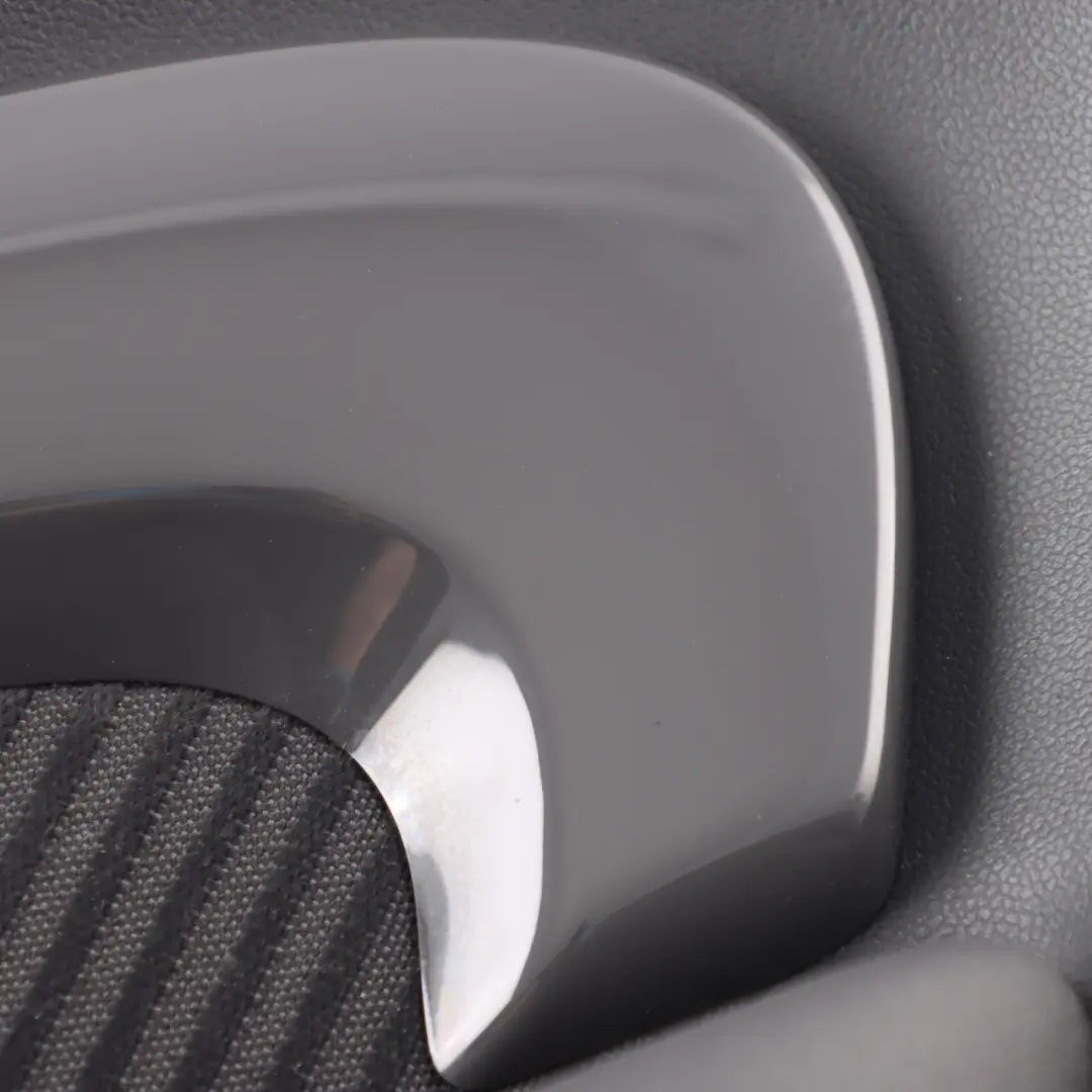 Mini F54 LCI Door Card Trim Rear Right O/S Lining Cloth Leather Carbon Black - SKU 7463392 - Part number 7463392