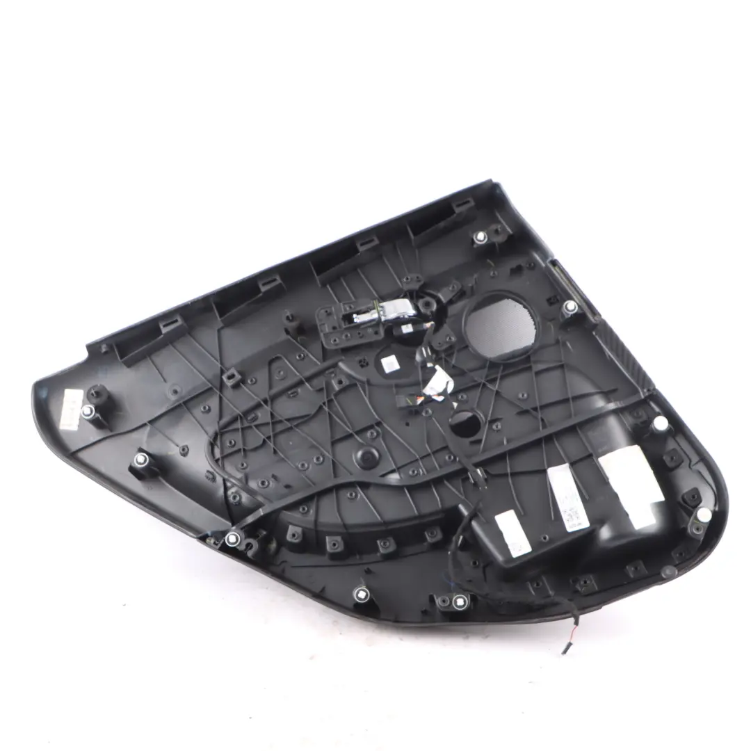 Mini F54 LCI Door Card Trim Rear Right O/S Lining Cloth Leather Carbon Black - SKU 7463392 - Part number 7463392