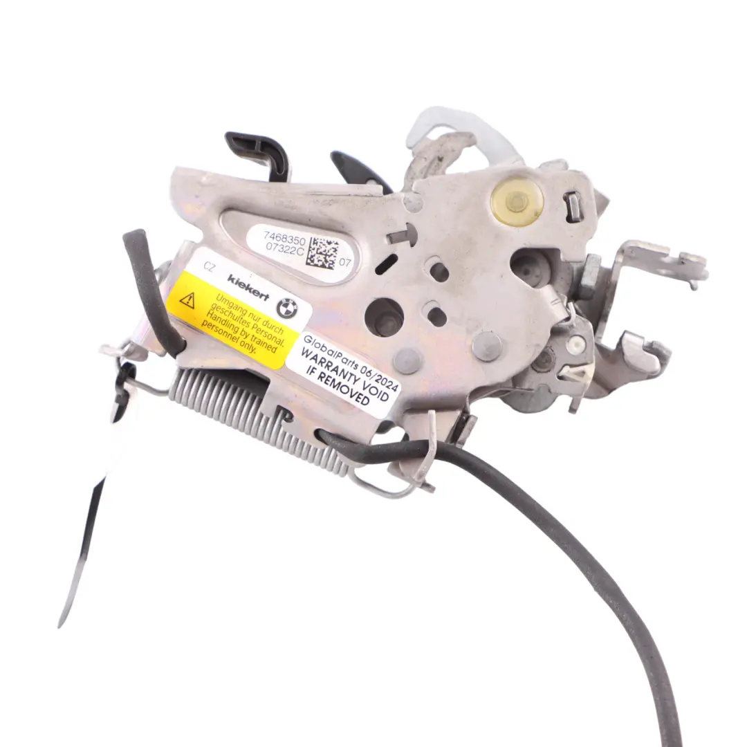 Hood Lock BMW F40 F44 G20 G21 Active Pedestrian Safety Bonnet Lock Right O/S to with Part number 7468350 Hood Lock BMW F40 F44 G20 G21 Active Pedestrian Safety Bonnet Lock Right O/S - SKU 7468350 - Part number 7468350
