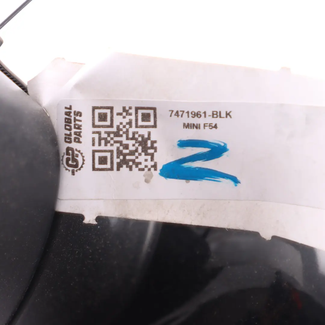Mini Clubman F54 Door Wing Mirror Heated Left N/S Gloss Black - SKU 7471961-BLK - Part number 7471961