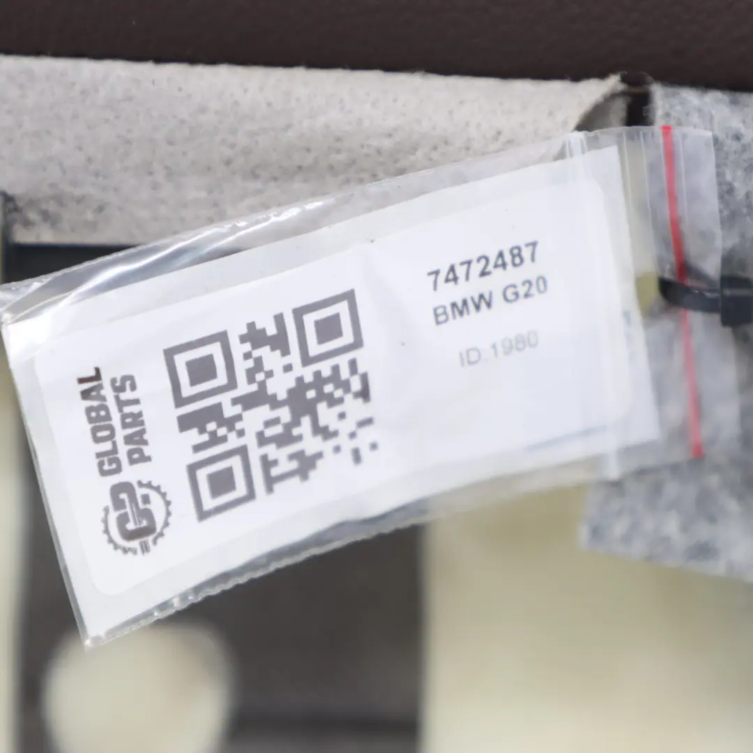 Housse de dossier BMW G20 G21 Siège avant sport chauffant gauche Cuir Mokka pour à propos du numéro de pièce 7472487 Housse de dossier BMW G20 G21 Siège avant sport chauffant gauche Cuir Mokka - SKU 7472487 - Numéro de pièce 7472487