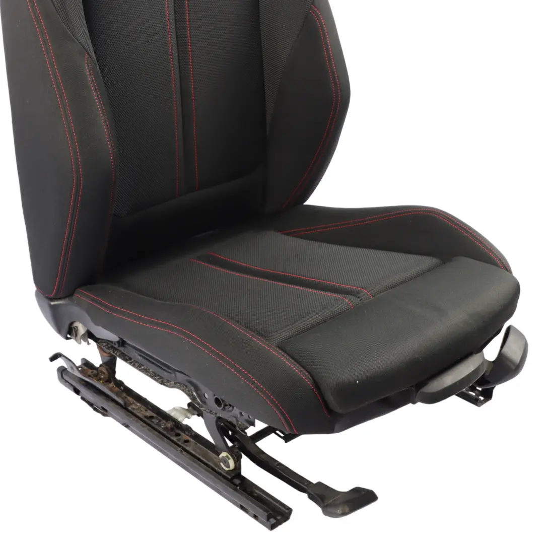 BMW F20 LCI Siège Avant Sport Gauche Tissu Intérieur Anthracite Rouge - SKU 7475405-2 - Numéro de pièce 7475405