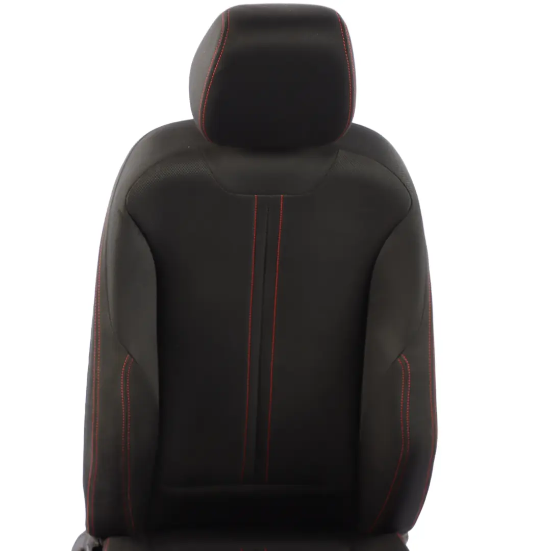 BMW F20 LCI Front Seat Sport Right O/S Interior Cloth Fabric Anthracite Red - SKU 7475406-2 - Part number 7475406