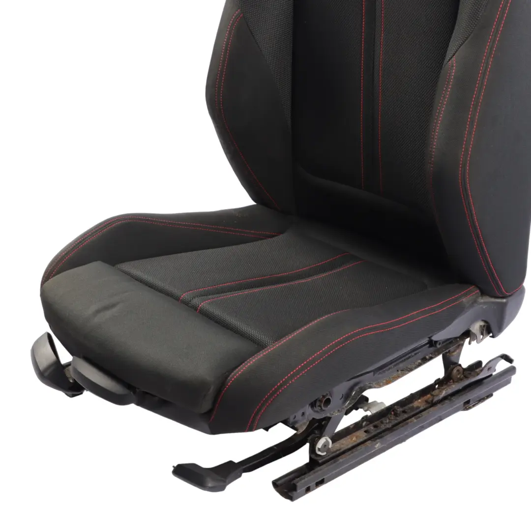 BMW F20 LCI Front Seat Sport Right O/S Interior Cloth Fabric Anthracite Red - SKU 7475406-2 - Part number 7475406