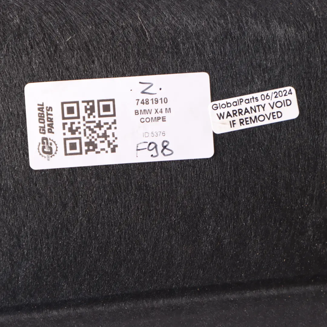 Kofferraumverkleidung Abdeckung Seitenverkleidung Klappe Rechts für BMW G02 mit Teilenummer 7481910 BMW G02 Kofferraumverkleidung Abdeckung Seitenverkleidung Klappe Rechts - SKU 7481910 - Teilenummer 7481910