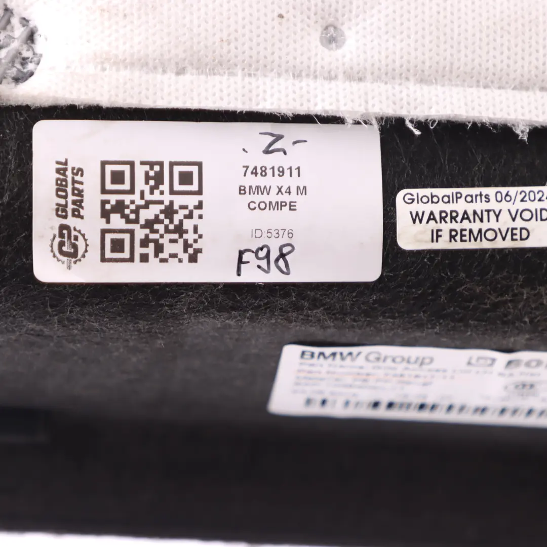 Kofferraum Trunk Abdeckung Seitenverkleidung Klappe links für BMW G02 mit Teilenummer 7481911 BMW G02 Kofferraum Trunk Abdeckung Seitenverkleidung Klappe links - SKU 7481911 - Teilenummer 7481911