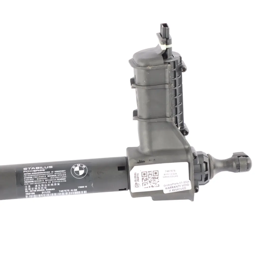 Strut Holder Bracket Trunk Rear Left N/S to Tailgate Gas BMW G26 G30 with Part number 7487575 Tailgate Gas BMW G26 G30 Strut Holder Bracket Trunk Rear Left N/S - SKU 7487575 - Part number 7487575