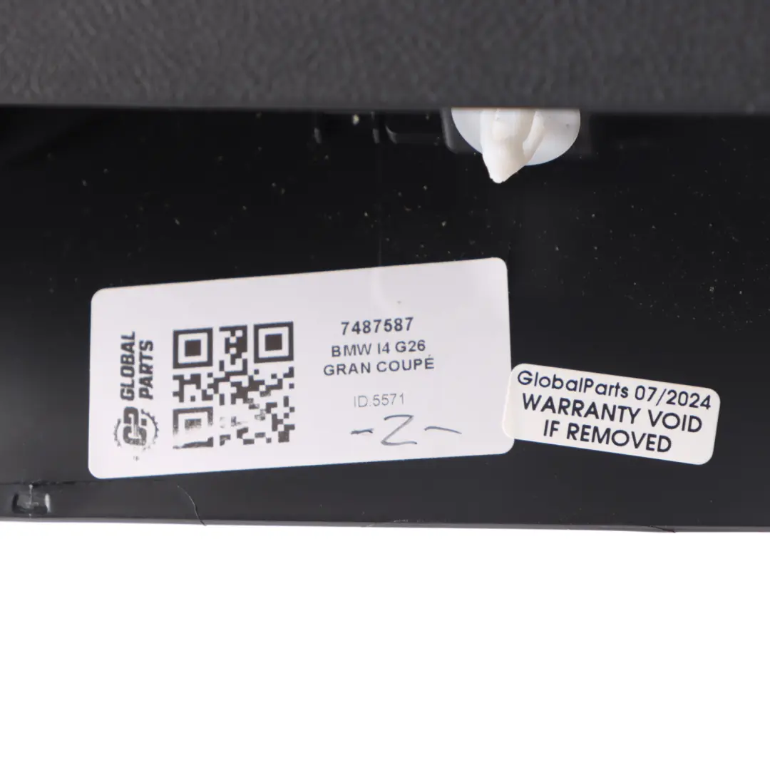 Boot Trunk Trim Coupe Rear Left N/S Lateral Cover Panel to BMW I4 G26 with Part number 7487587 BMW I4 G26 Boot Trunk Trim Coupe Rear Left N/S Lateral Cover Panel - SKU 7487587 - Part number 7487587