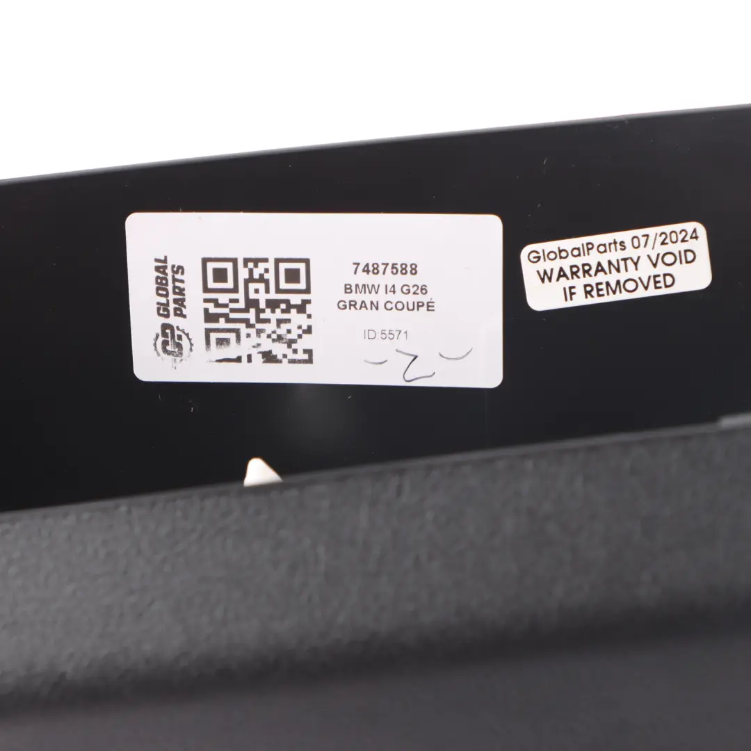 Couvercle Panneau Garniture Coffre Hayon Noir Droit pour BMW G26 à propos du numéro de pièce 7487588 BMW G26 Couvercle Panneau Garniture Coffre Hayon Noir Droit - SKU 7487588 - Numéro de pièce 7487588