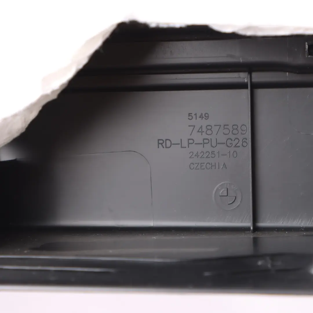BMW 4 i4 G26 Trunk Lid Inner Boot Trim Panel Cover Black - SKU 7487589 - Part number 7487589