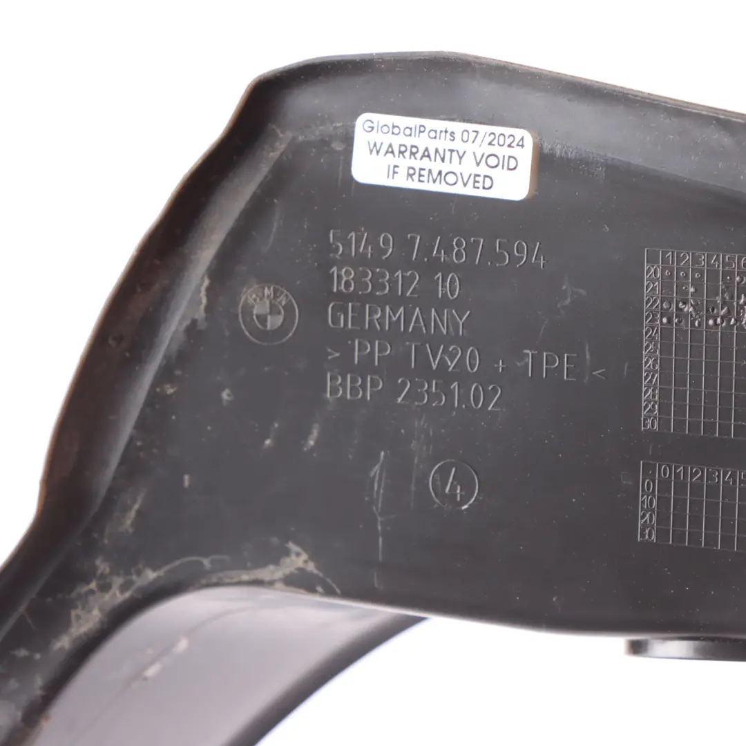 Boot Lid Drip Rail Trim Strip Right O/S to BMW G26 Tailgate with Part number 7487594 BMW G26 Tailgate Boot Lid Drip Rail Trim Strip Right O/S - SKU 7487594 - Part number 7487594