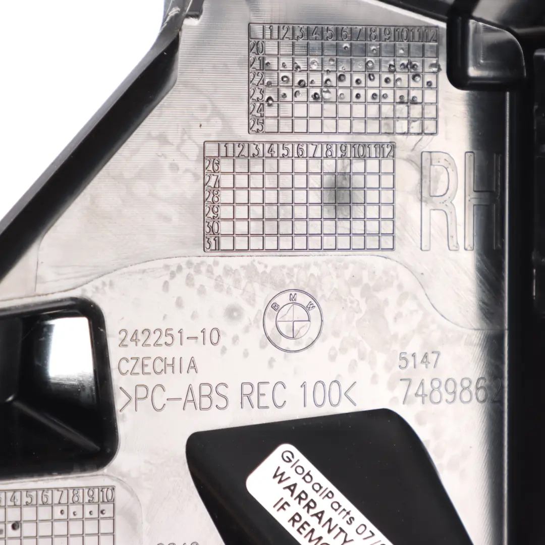 BMW G26 Pannello Rivestimento Bagagliaio Anteriore Destro Staffa - SKU 7489862 - Numero di parte 7489862